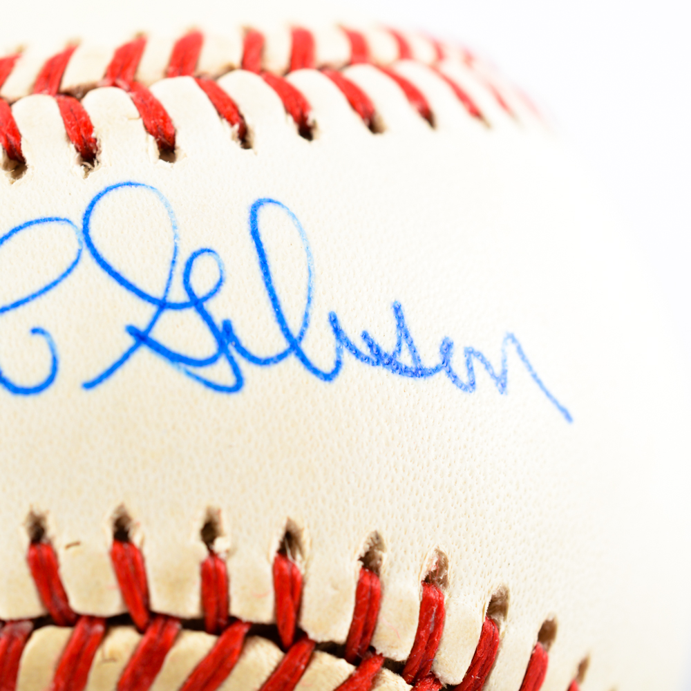 Autographed Bob Gibson Baseball with Certification