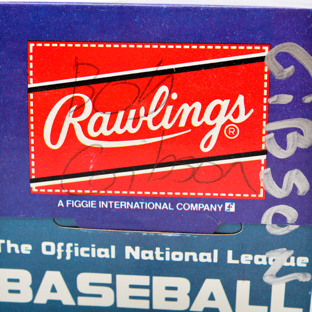 Autographed Bob Gibson Baseball with Certification
