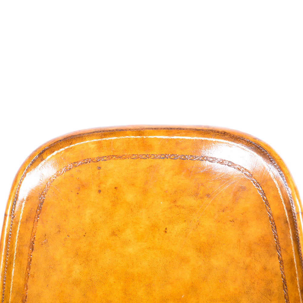 Leather and Wood Desk Chair