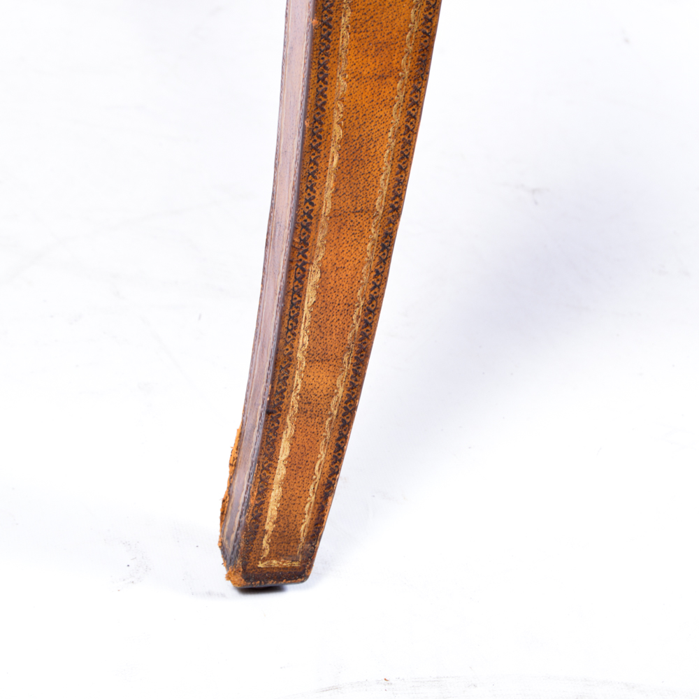 Leather and Wood Desk Chair