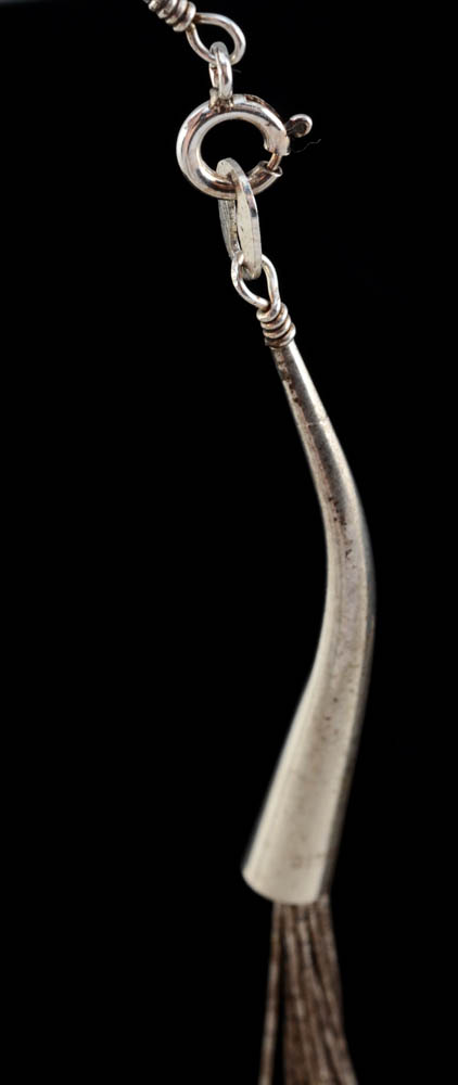 Carolyn Pollack Southwestern Sterling Silver Liquid Silver Twenty-Strand Necklace