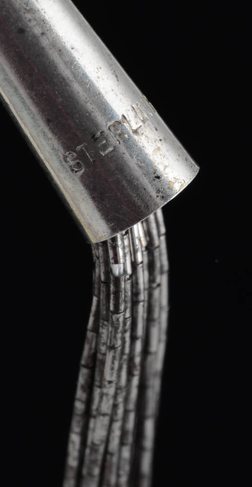 Carolyn Pollack Southwestern Sterling Silver Liquid Silver Twenty-Strand Necklace