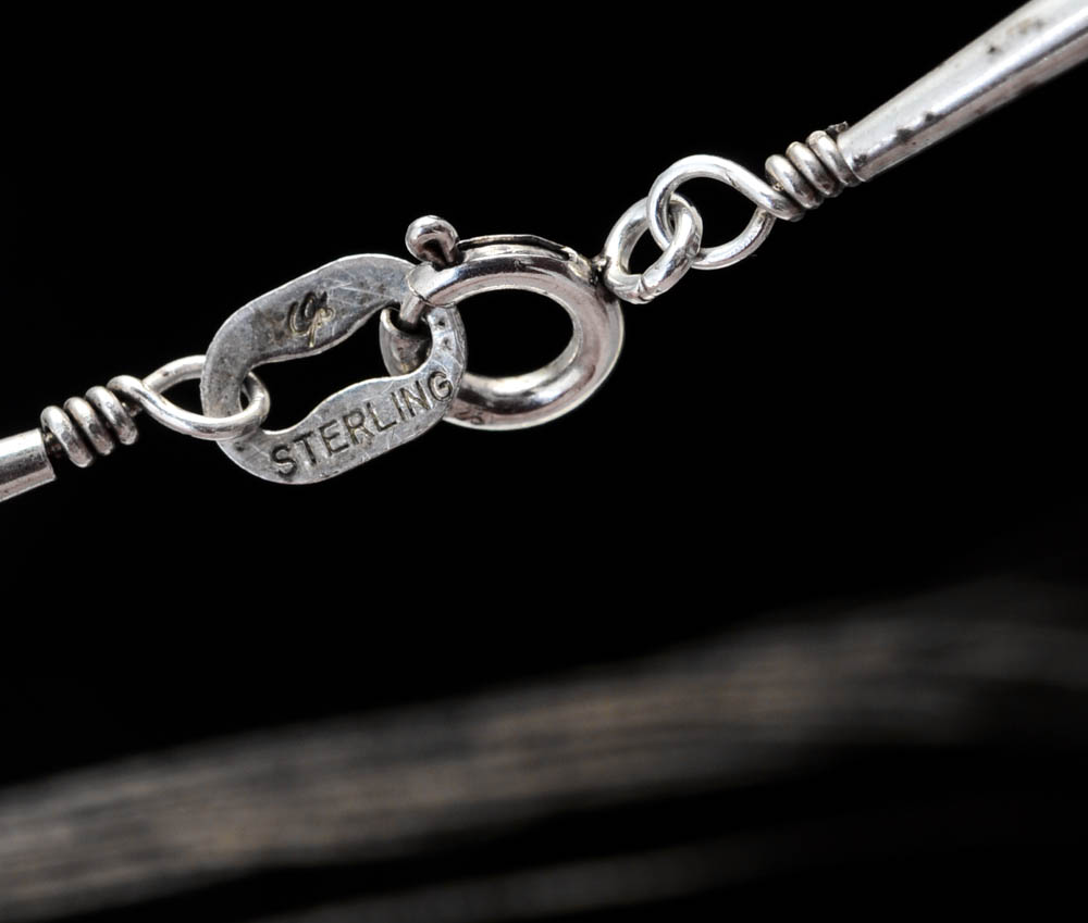 Carolyn Pollack Southwestern Sterling Silver Liquid Silver Twenty-Strand Necklace