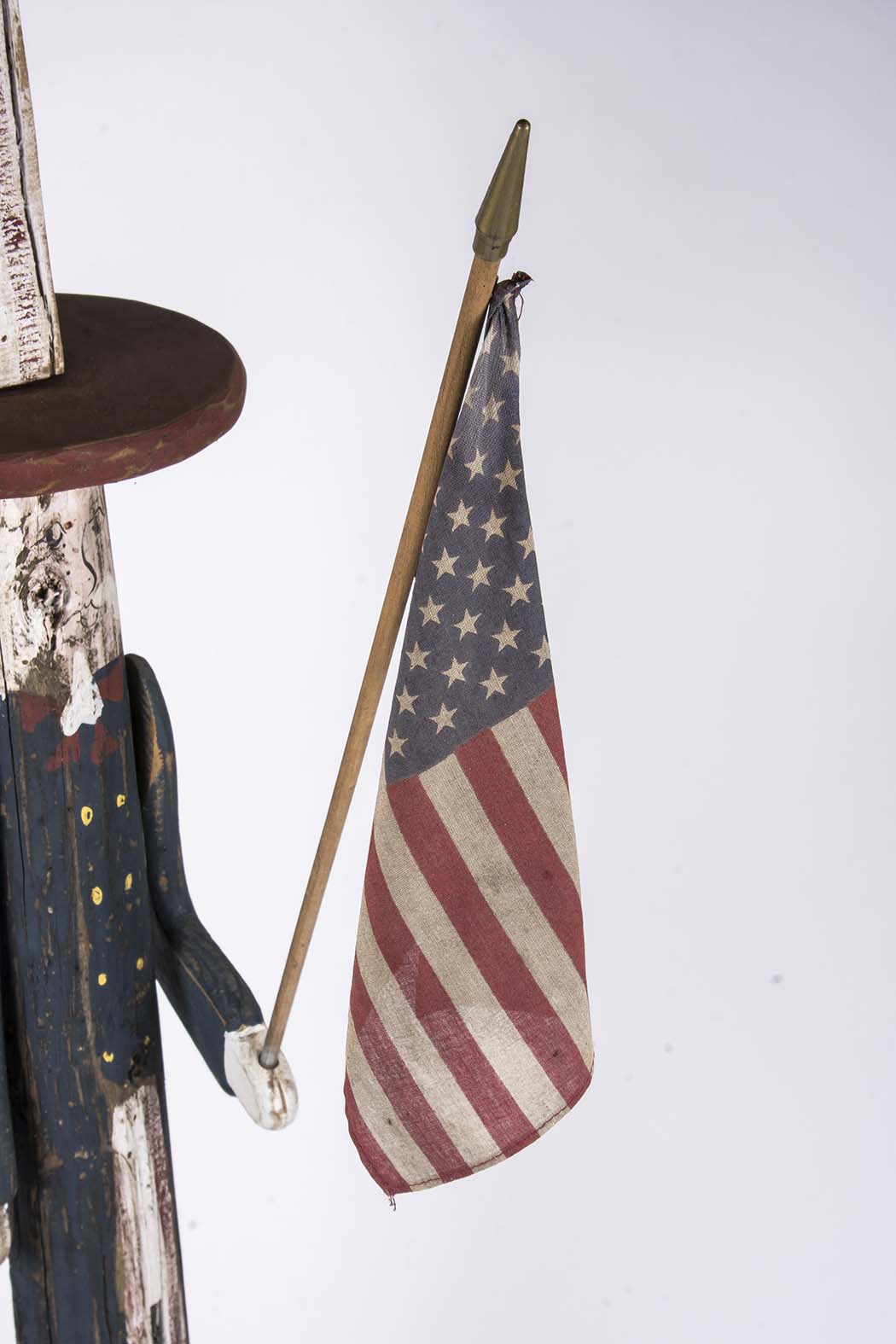 Large Folk Art Uncle Sam Statue