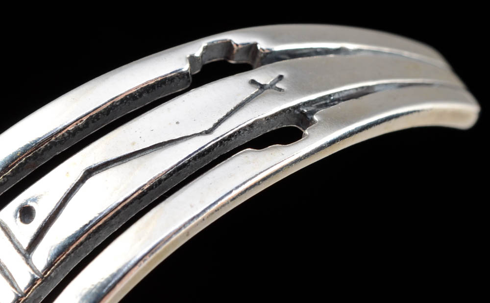 Carolyn Pollack Southwestern Sterling Silver and Turquoise Cuff