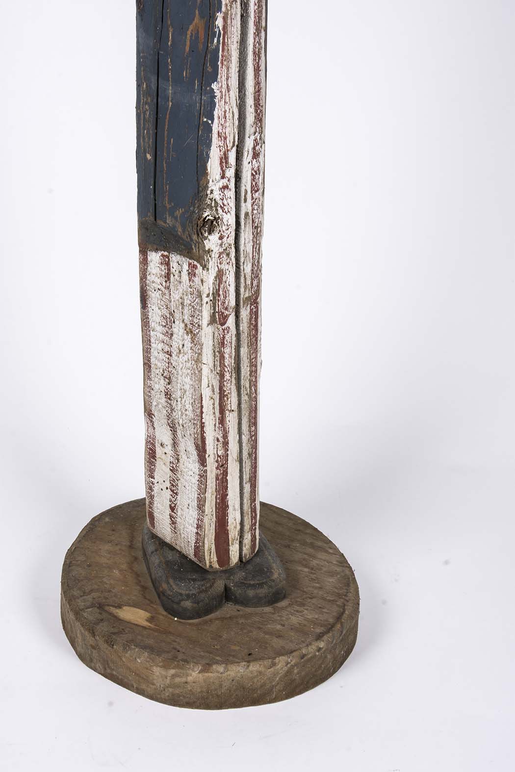 Large Folk Art Uncle Sam Statue