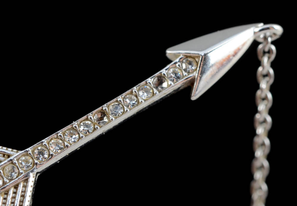 Nadri Arrow and Chain Necklace