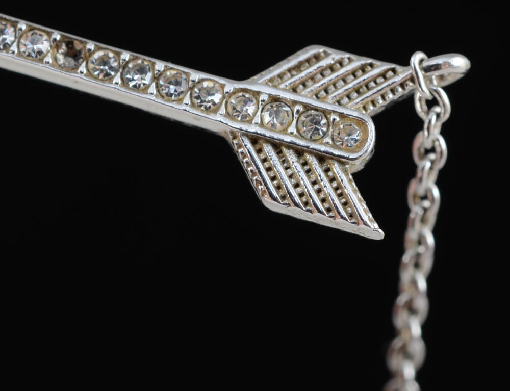Nadri Arrow and Chain Necklace