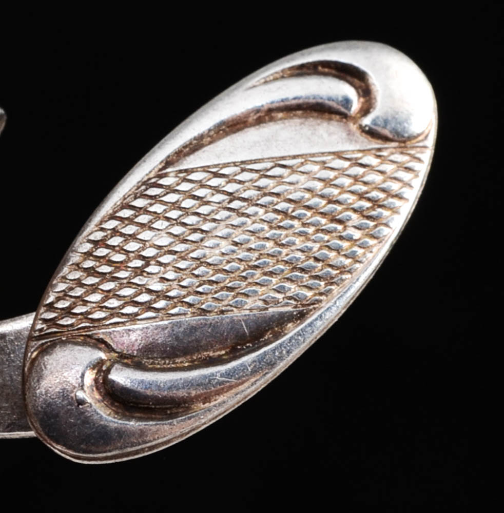Silver Delft Cufflinks