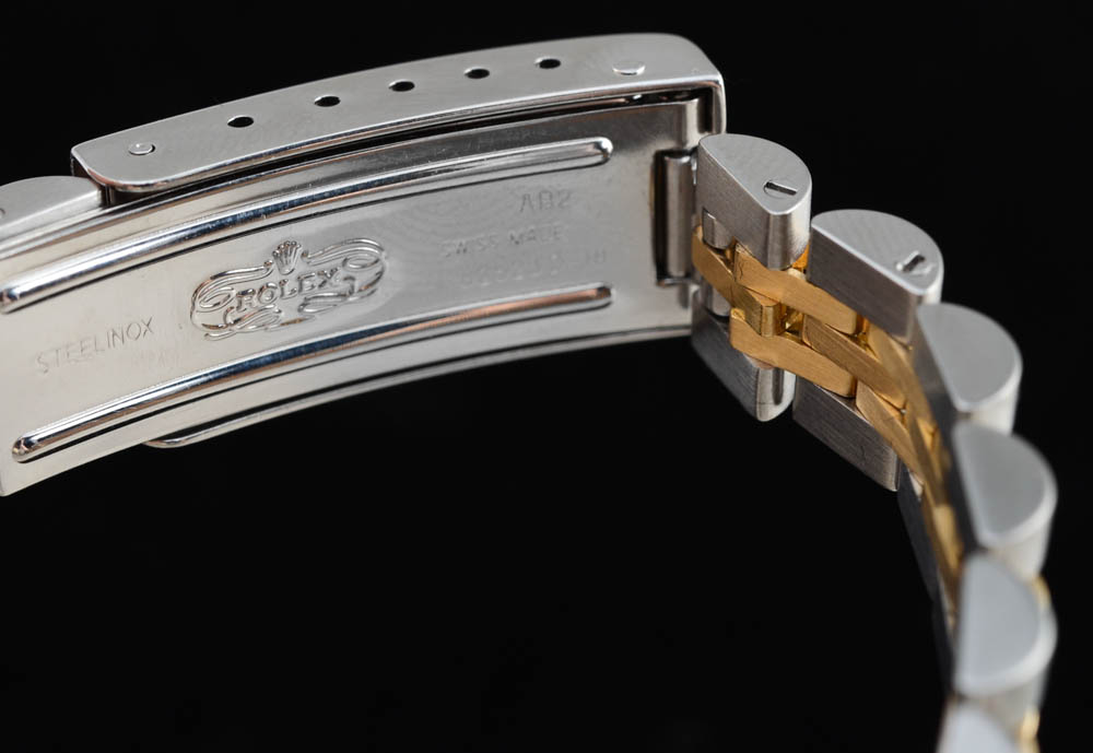 Women's Rolex Datejust Stainless Steel and 18K Yellow Gold Diamond Dial and Bezel Automatic Watch