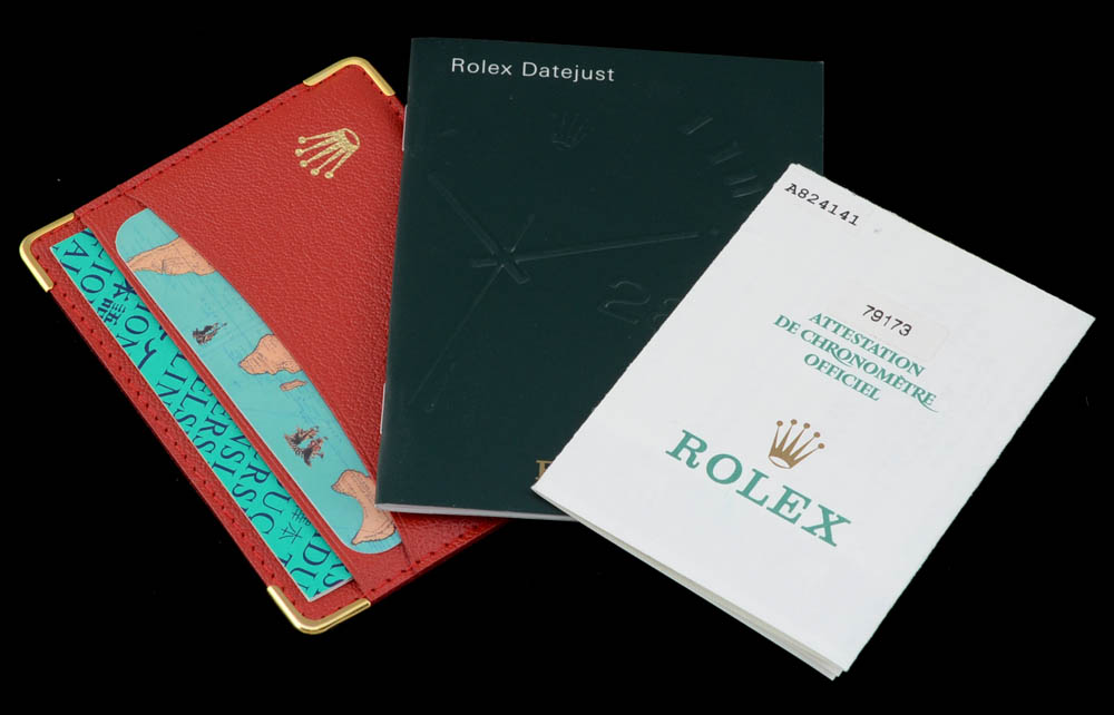 Women's Rolex Datejust Stainless Steel and 18K Yellow Gold Diamond Dial and Bezel Automatic Watch