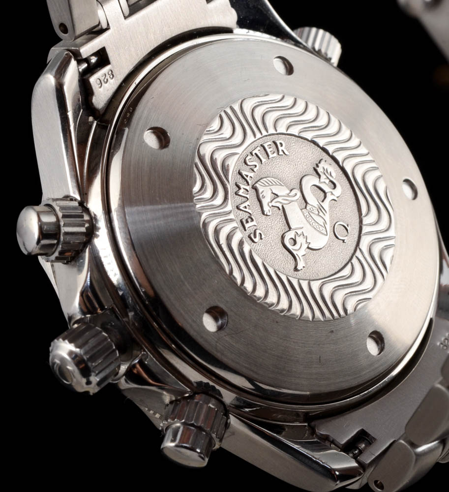 Men's Omega Seamaster Professional Chronograph Diver Blue Wave Automatic Stainless Steel Watch