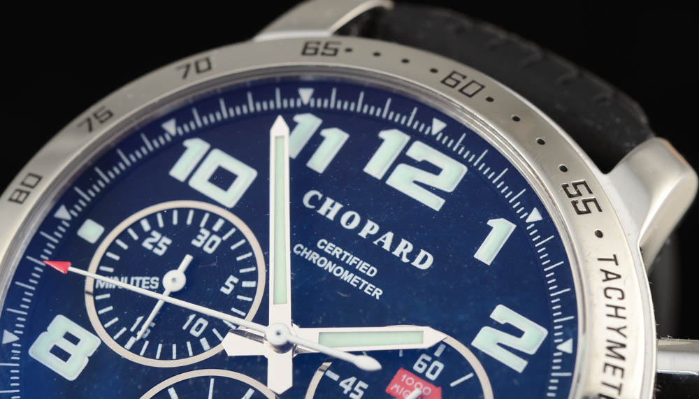 Men's Chopard Mille Miglia Chronograph Stainless Steel Black Rubber 40.5mm Automatic Watch