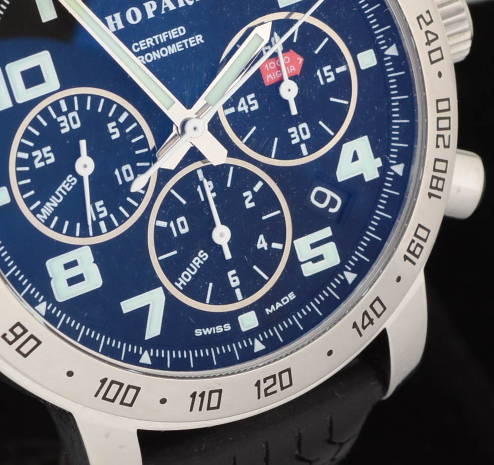 Men's Chopard Mille Miglia Chronograph Stainless Steel Black Rubber 40.5mm Automatic Watch