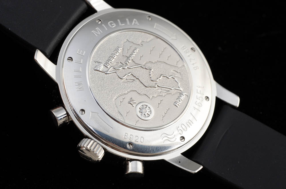 Men's Chopard Mille Miglia Chronograph Stainless Steel Black Rubber 40.5mm Automatic Watch