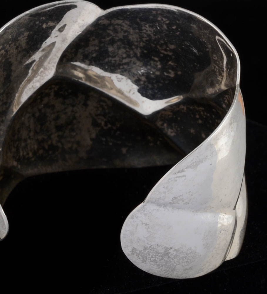 Taxco, Mexico Sterling Silver Wide Bracelet