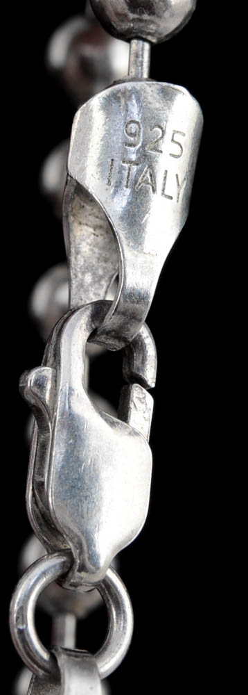 Silpada Designs Sterling Silver Ball Bead Link Chain Necklace and Bracelet Set