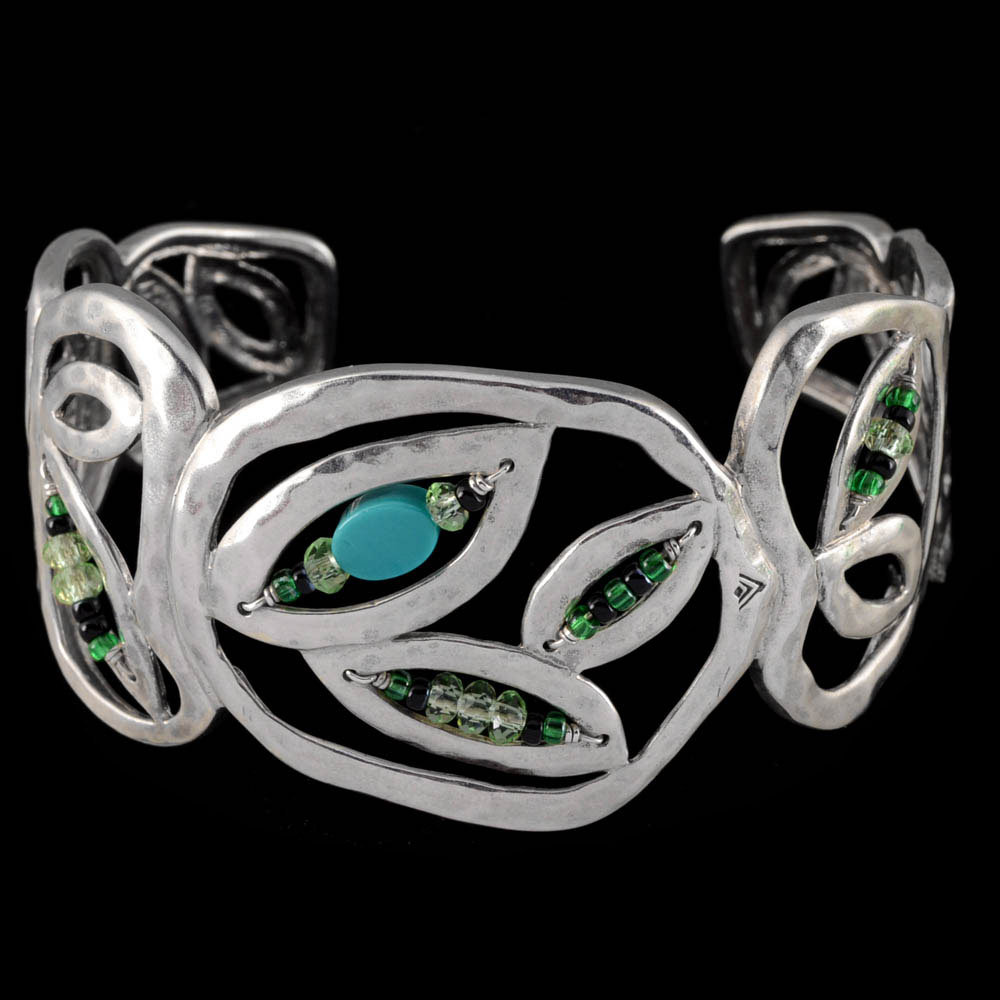 Silpada Designs Openwork Cuff with Beads