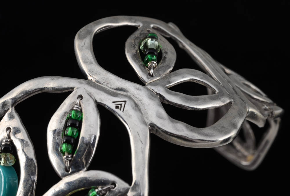Silpada Designs Openwork Cuff with Beads