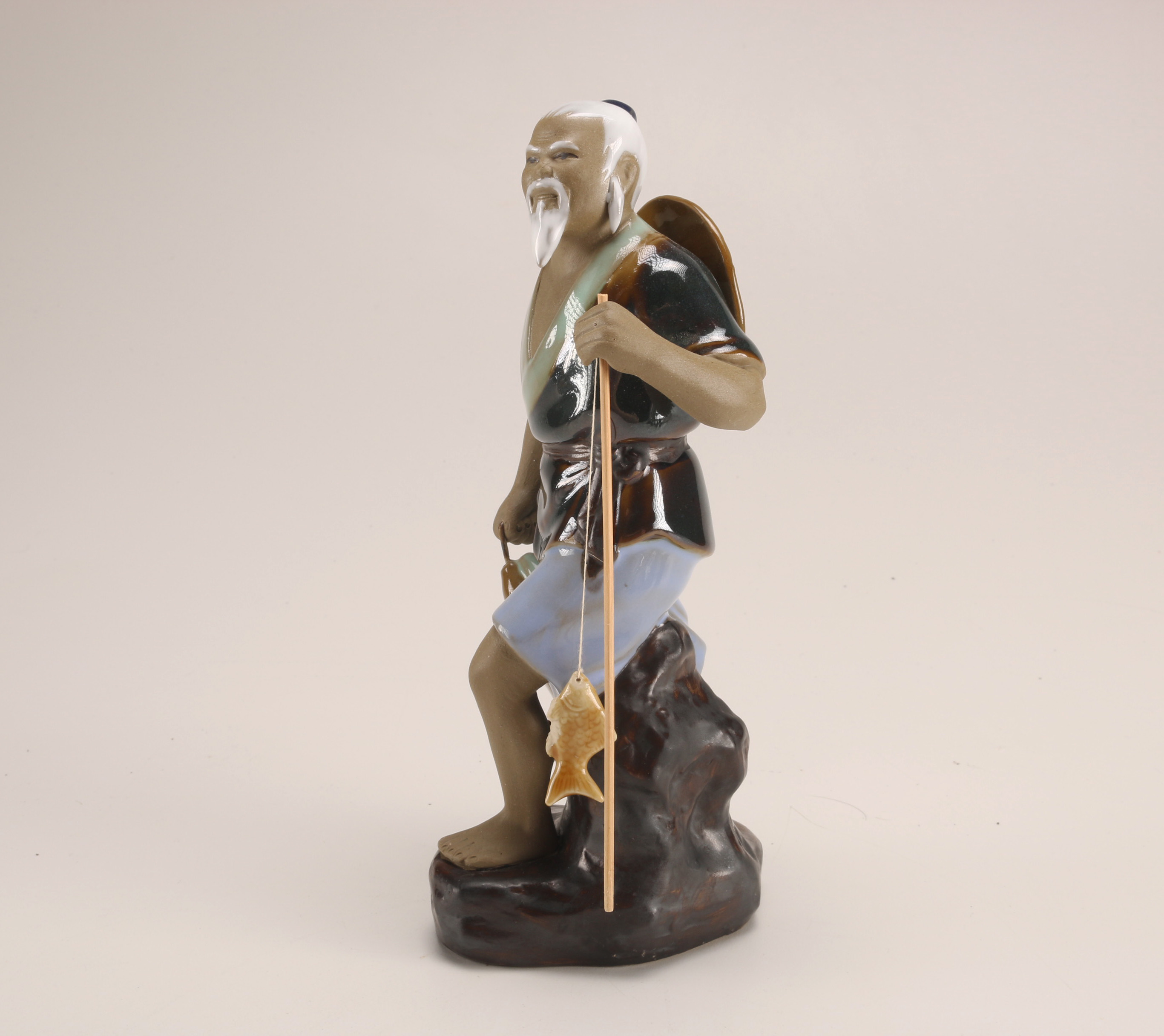 Grouping of Chinese Shiwan Ware Ceramic Figurines