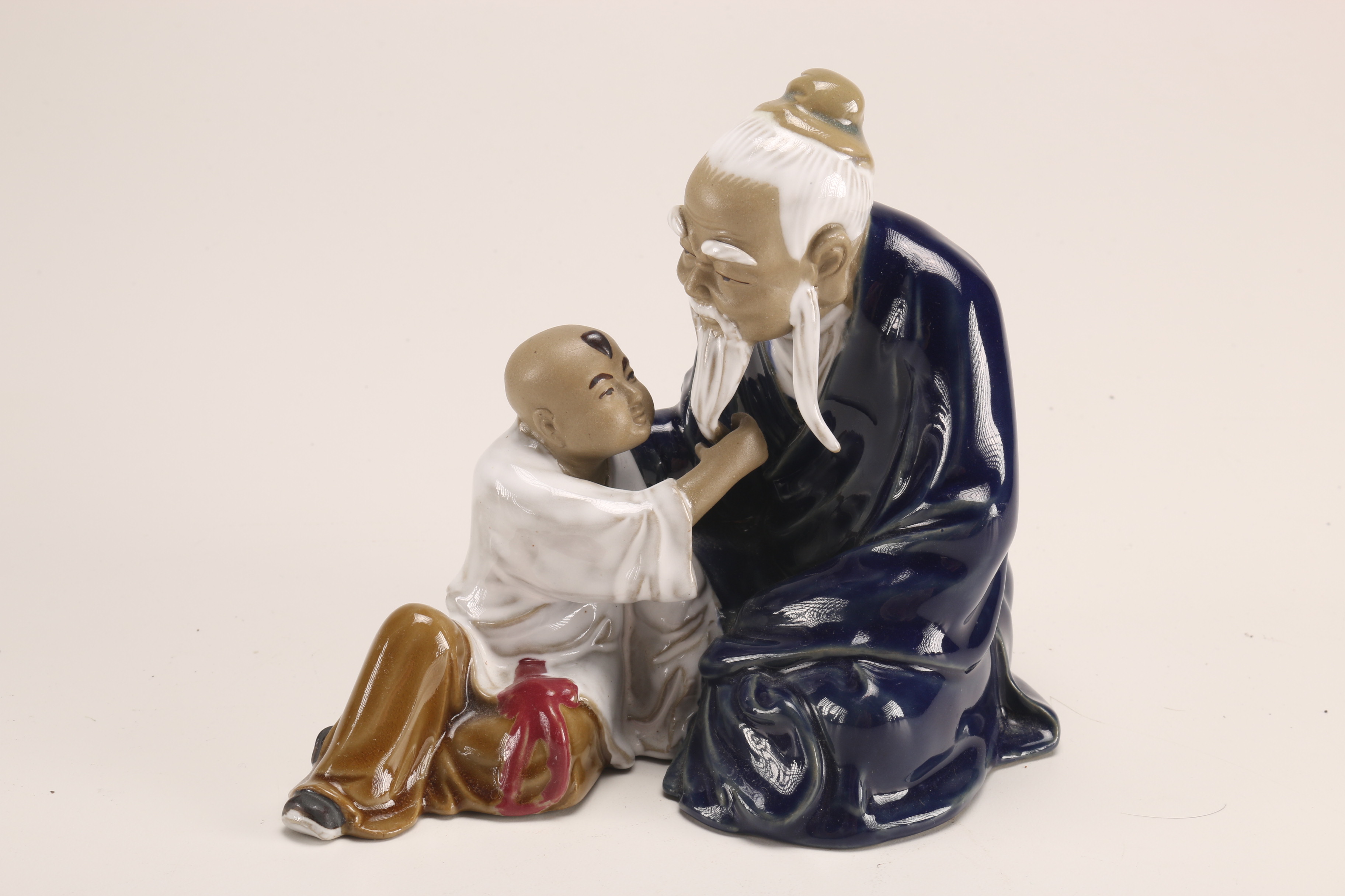 Grouping of Chinese Shiwan Ware Ceramic Figurines