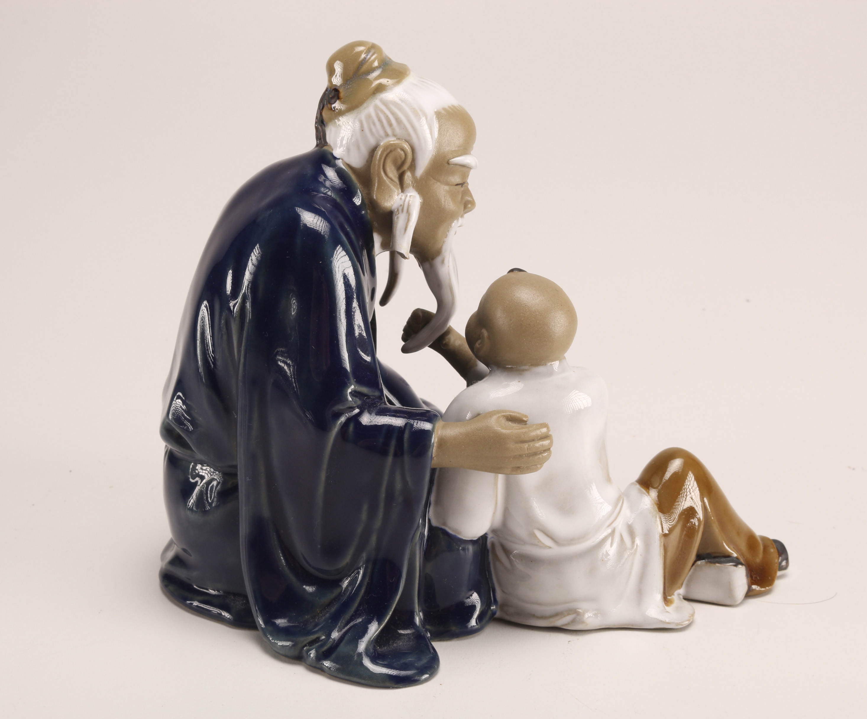 Grouping of Chinese Shiwan Ware Ceramic Figurines