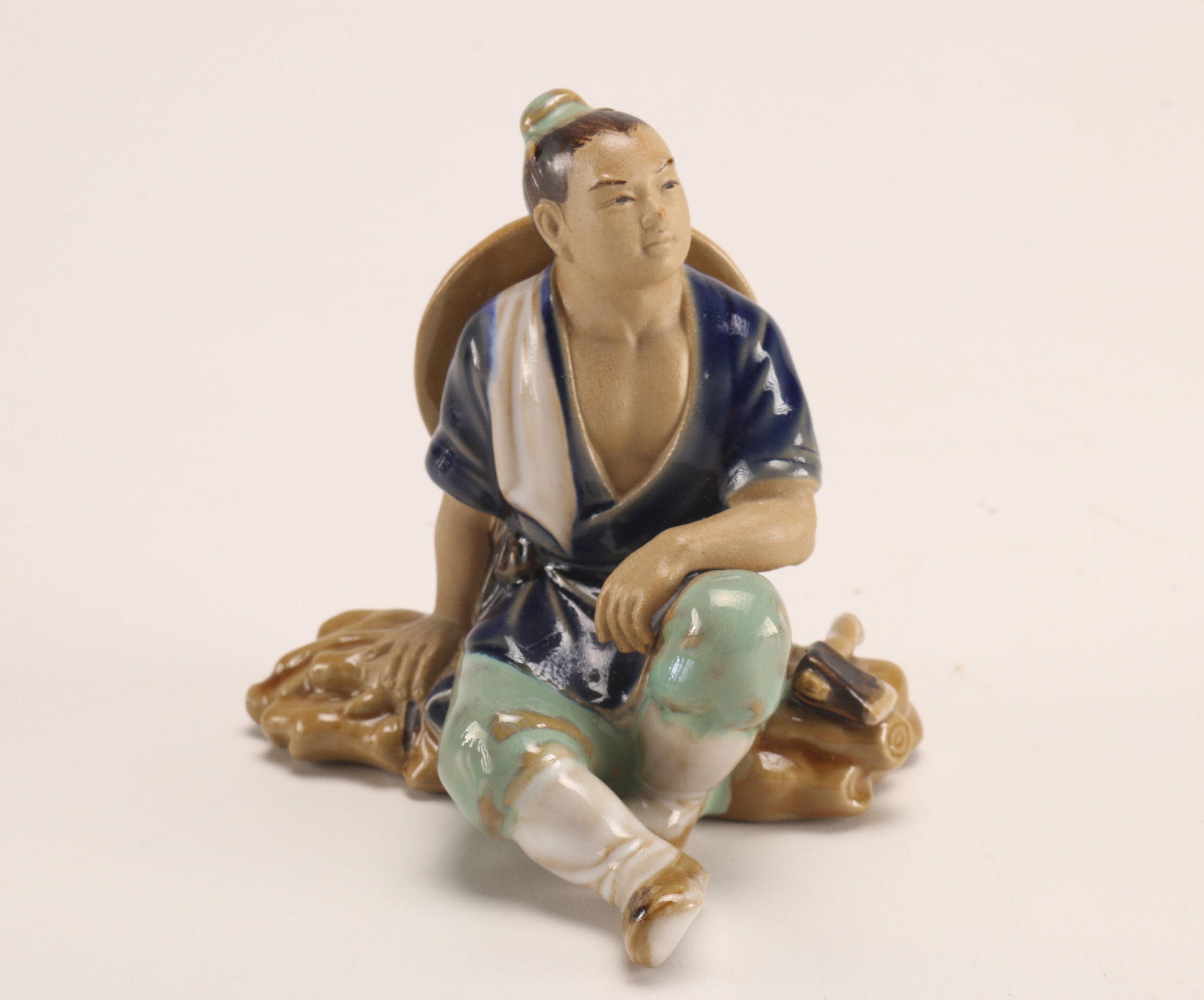 Grouping of Chinese Shiwan Ware Ceramic Figurines