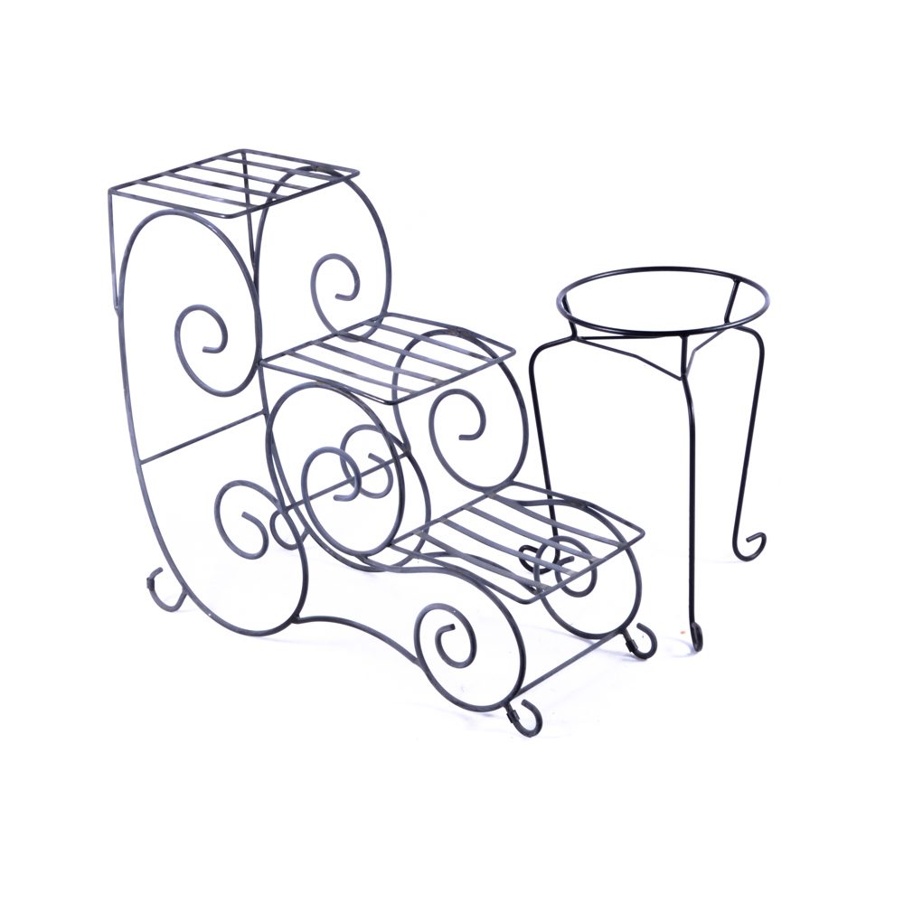 Wrought Iron Plant Stands