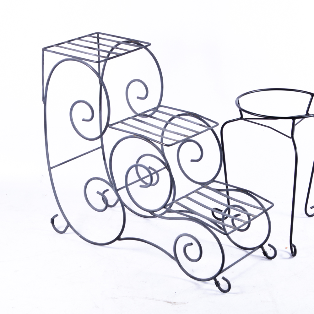 Wrought Iron Plant Stands