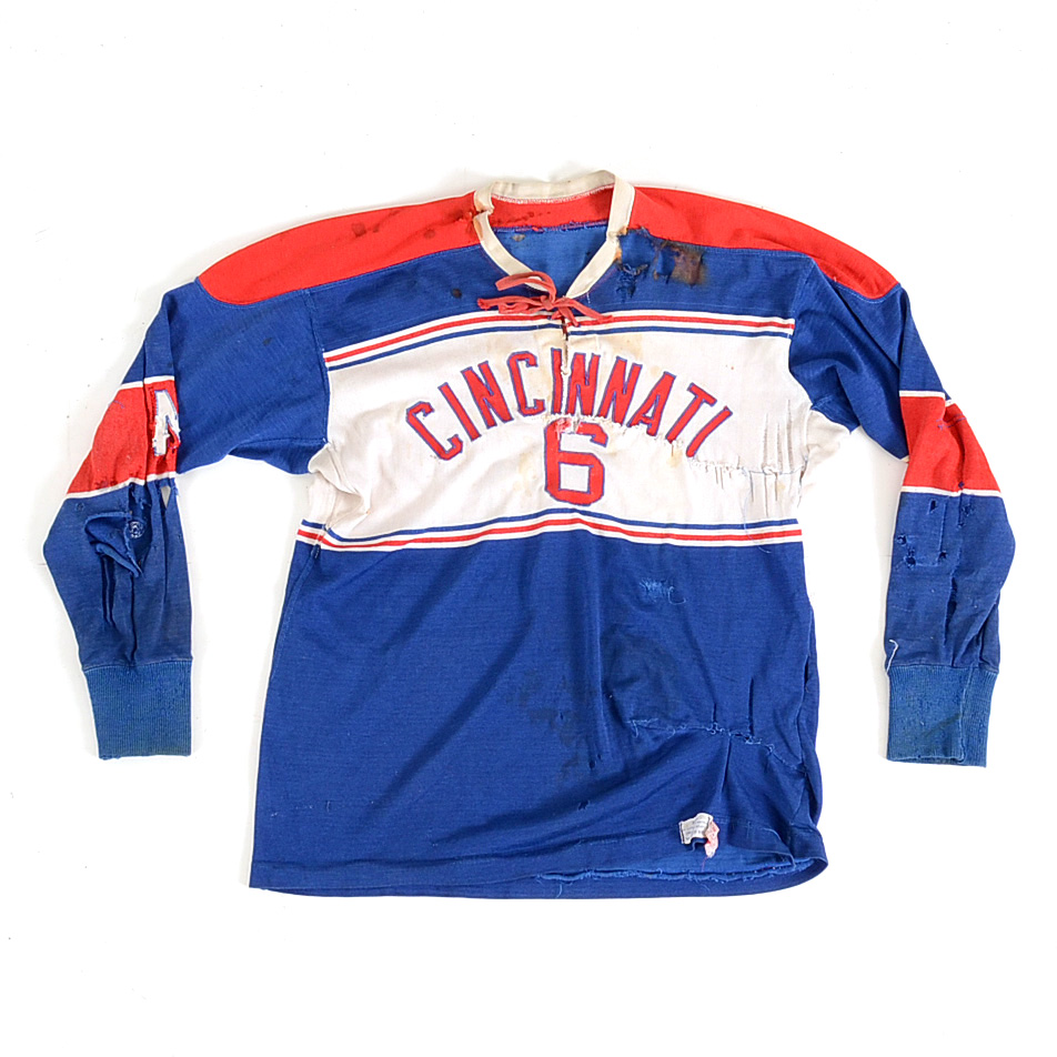 Vintage Cincinnati Mohawks Game Worn Hockey Jersey