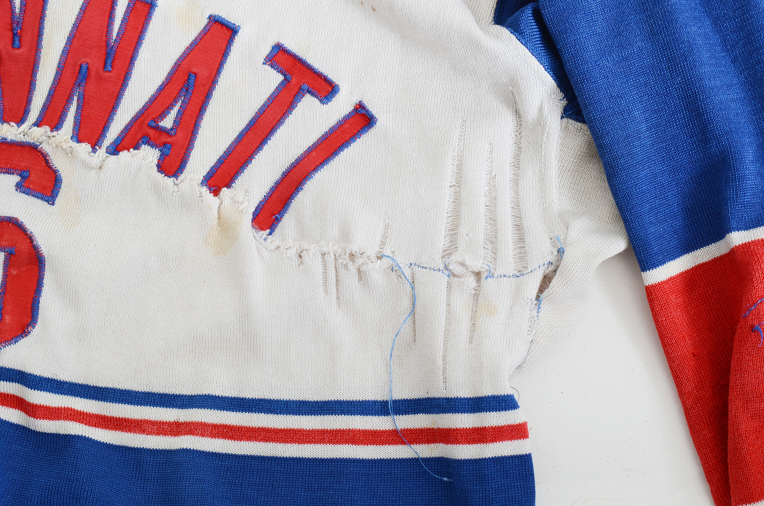 Vintage Cincinnati Mohawks Game Worn Hockey Jersey