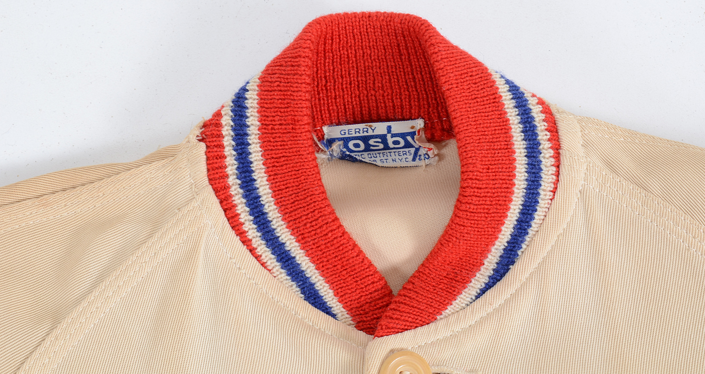 Actual 1940s/50s Cincinnati Mohawks Player's Game Used Hockey Jacket