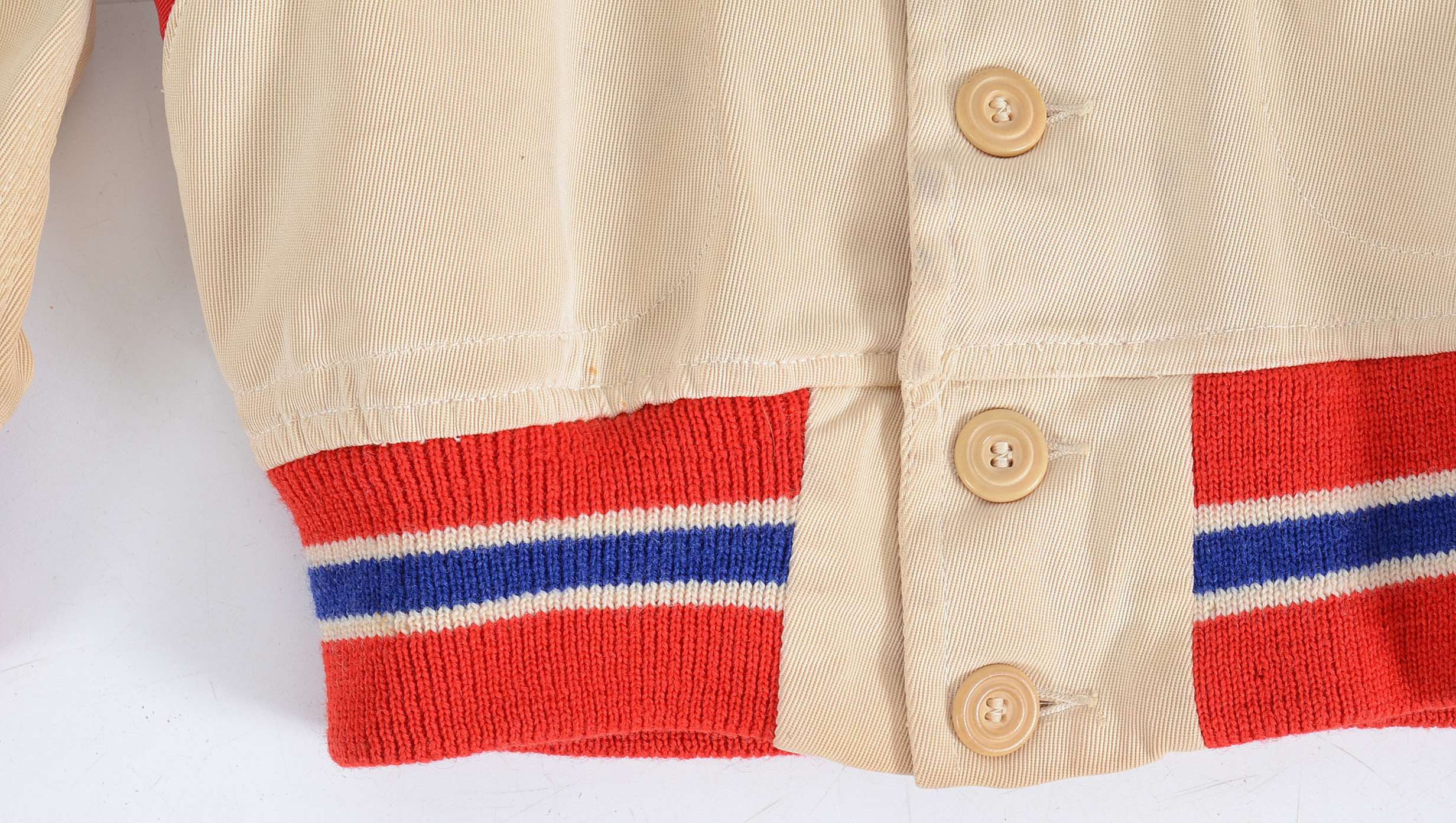 Actual 1940s/50s Cincinnati Mohawks Player's Game Used Hockey Jacket