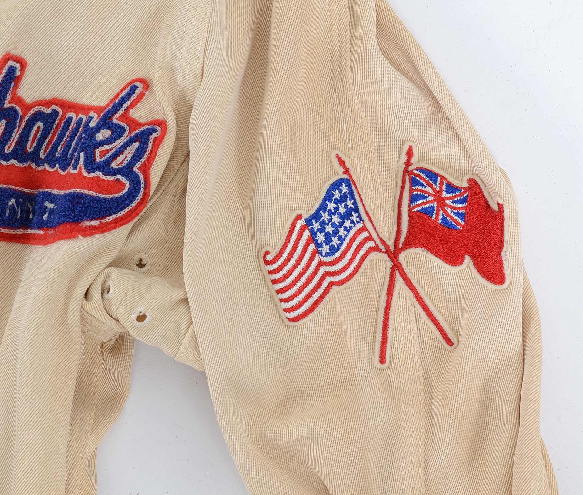 Actual 1940s/50s Cincinnati Mohawks Player's Game Used Hockey Jacket
