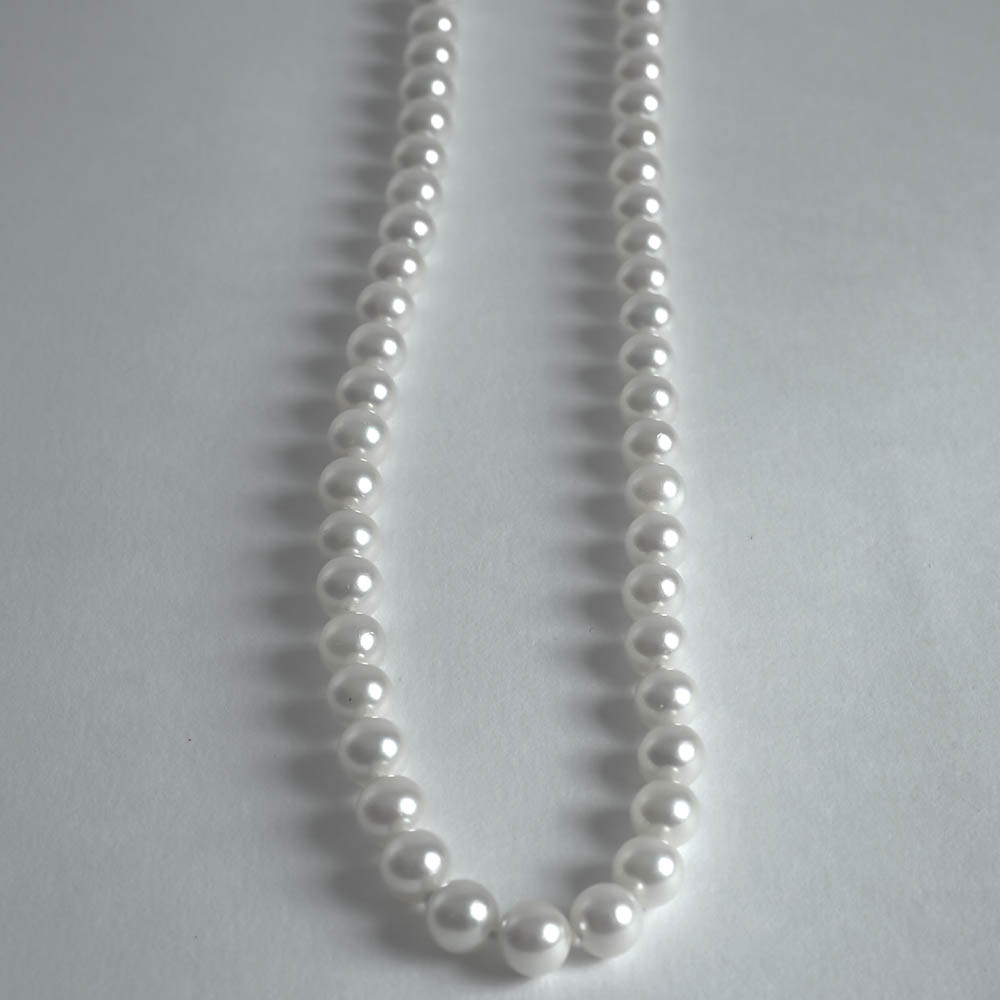 30" Pearl Necklace with 14K Yellow Gold Clasp