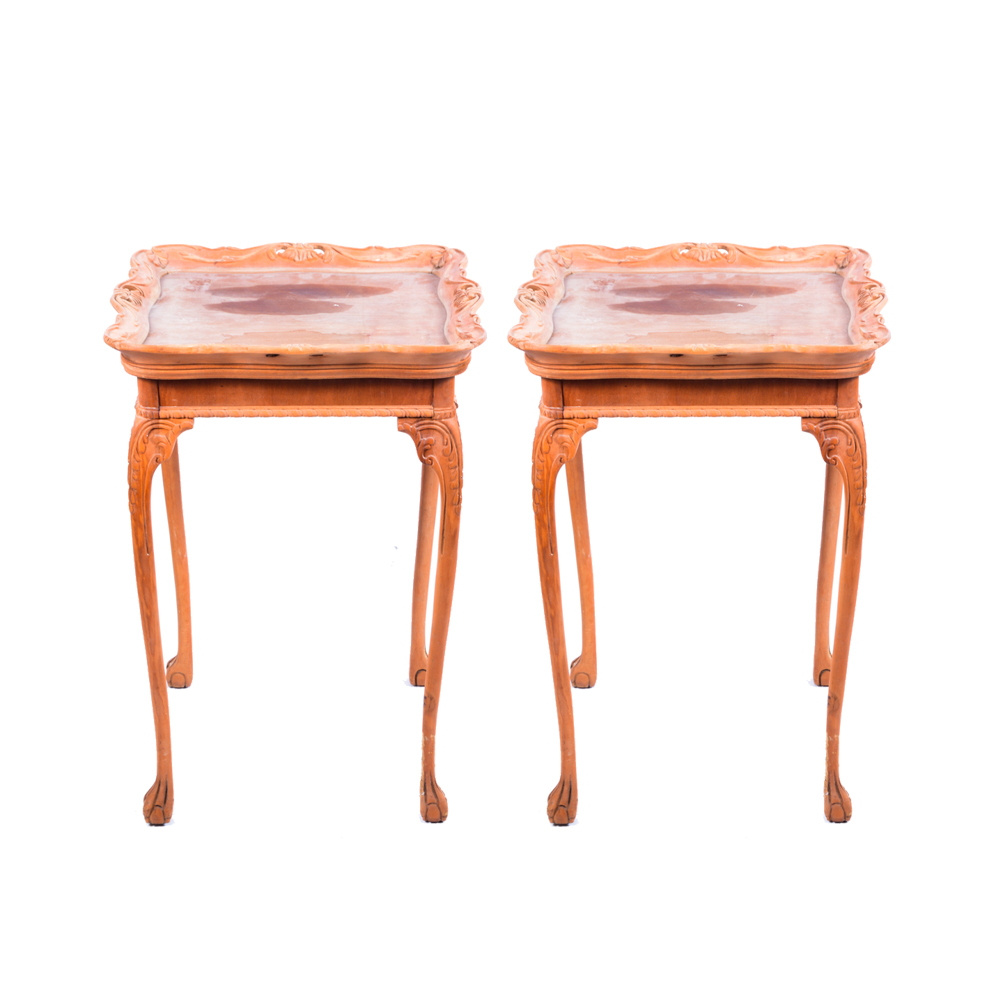 Pair of Late 20th Century Louis XV Style Side Tables
