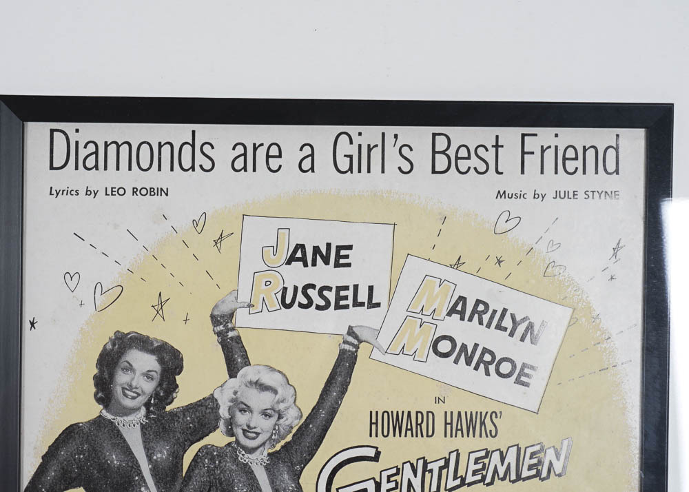 Vintage "Diamonds Are a Girl's Best Friend" Music Book Cover