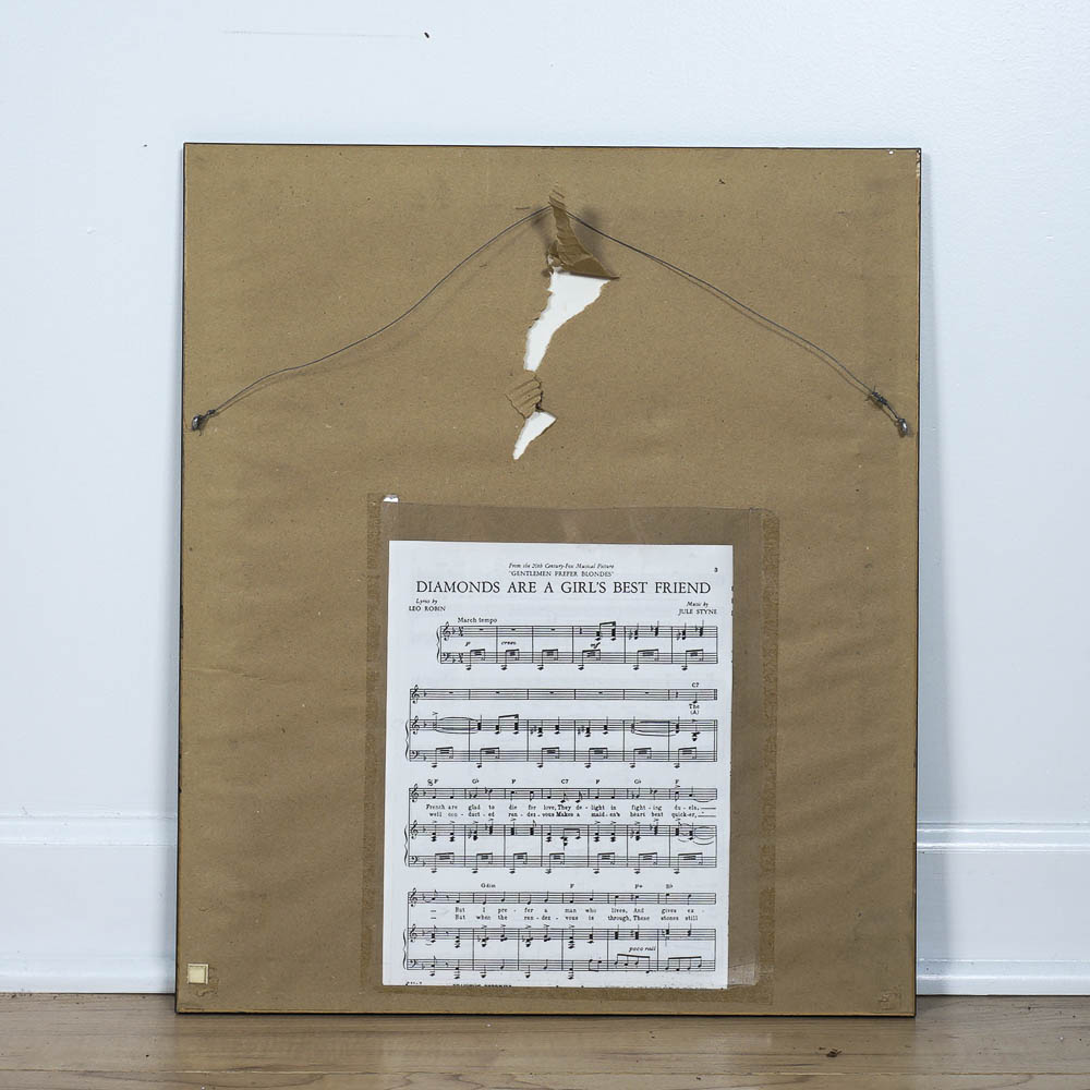 Vintage "Diamonds Are a Girl's Best Friend" Music Book Cover