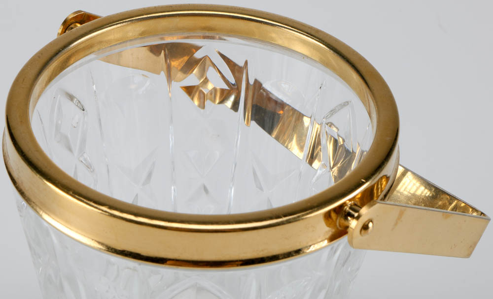 Italian Val Lambert Ice Bucket