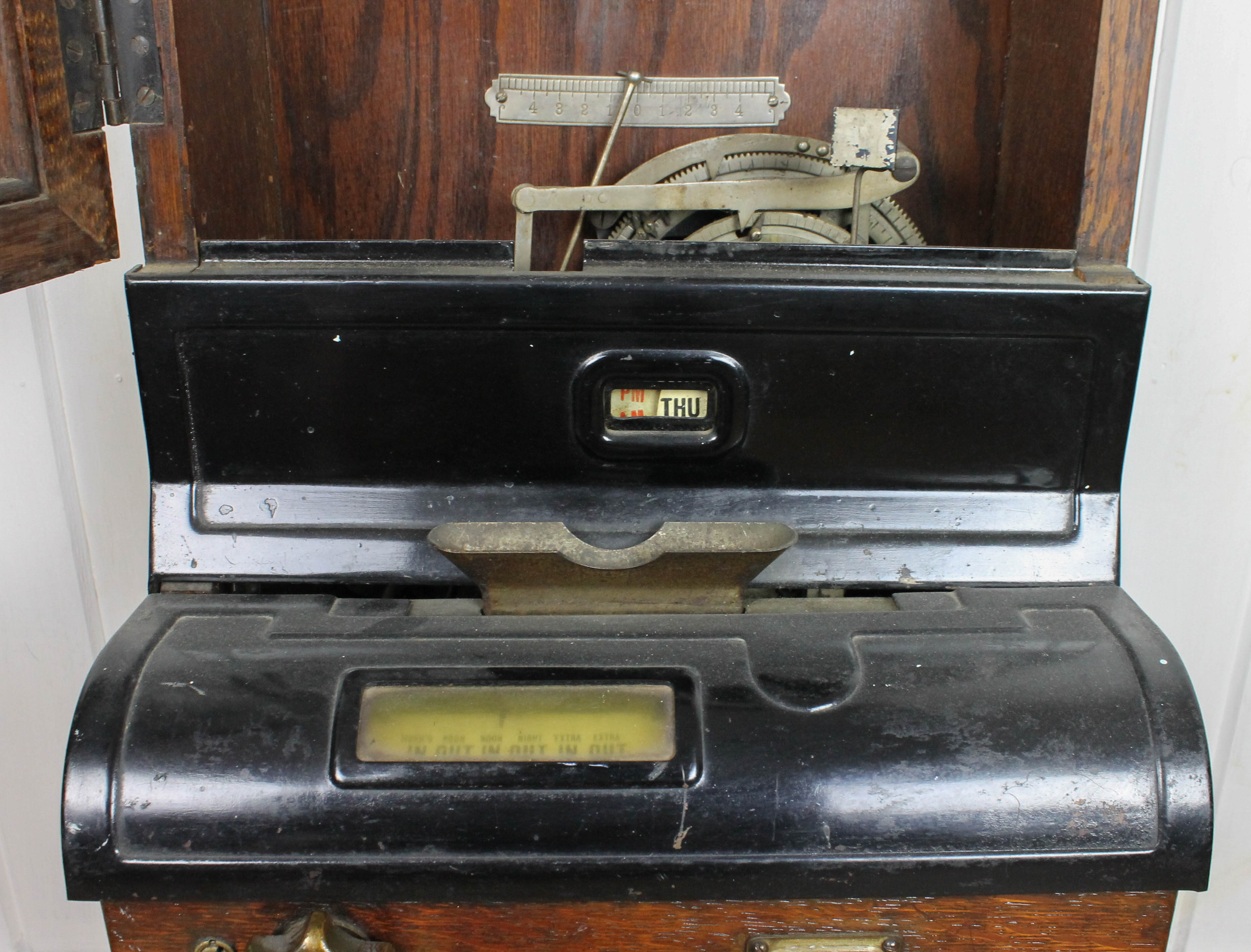 Antique International Time Recording Company Time Clock