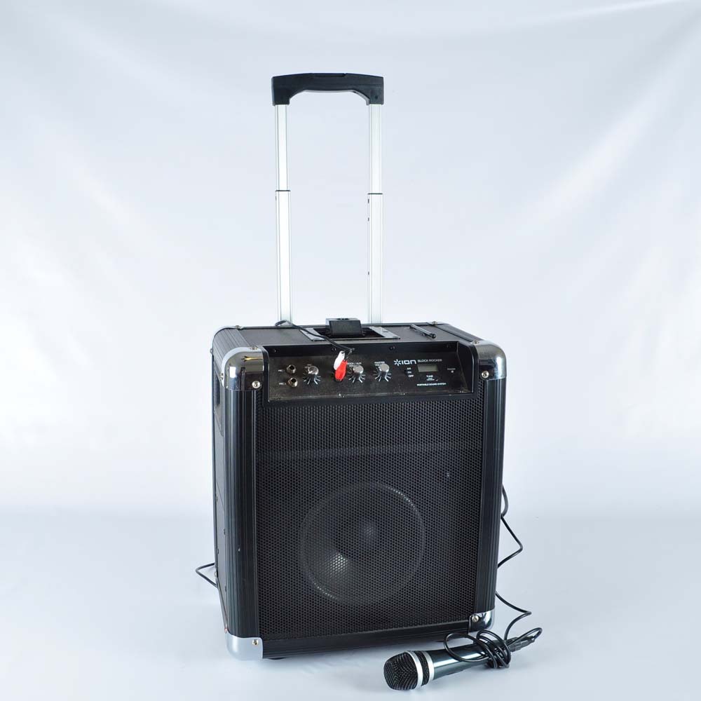 Ion Block Rocker Karaoke Machine with Microphone