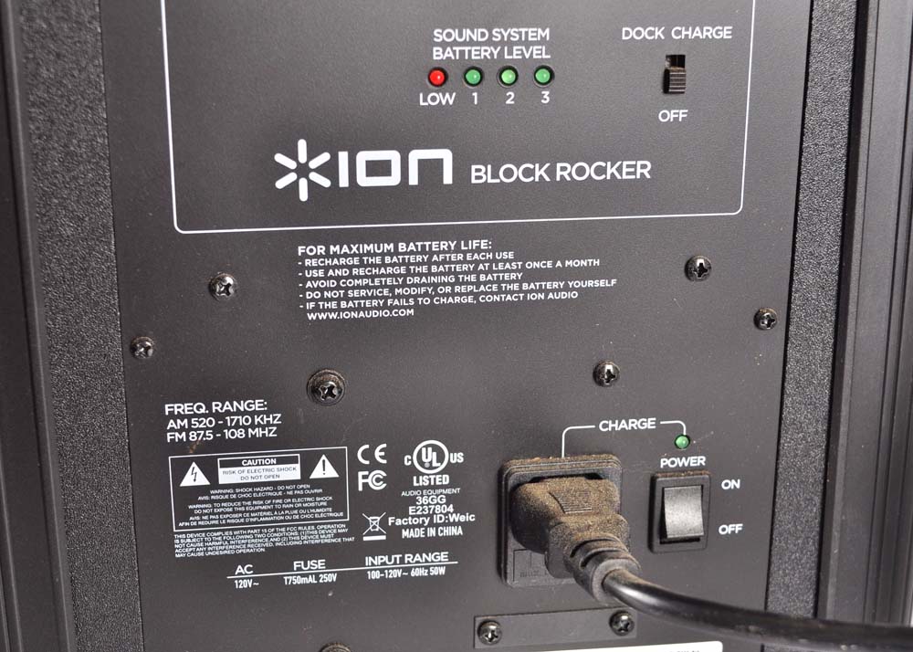 Ion Block Rocker Karaoke Machine with Microphone
