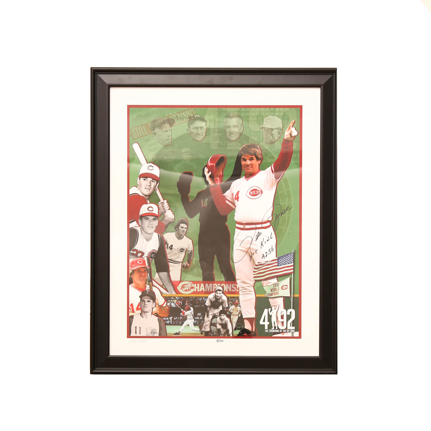 Pete Rose Signed Limited Edition Movie Lithograph "4192: The Crowning of the Hit King"