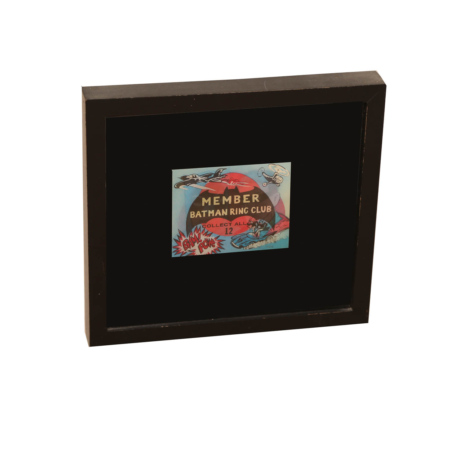 Vari-Vue Batman and Robin Framed Flicker Ring Vending Machine Insert Circa 1966