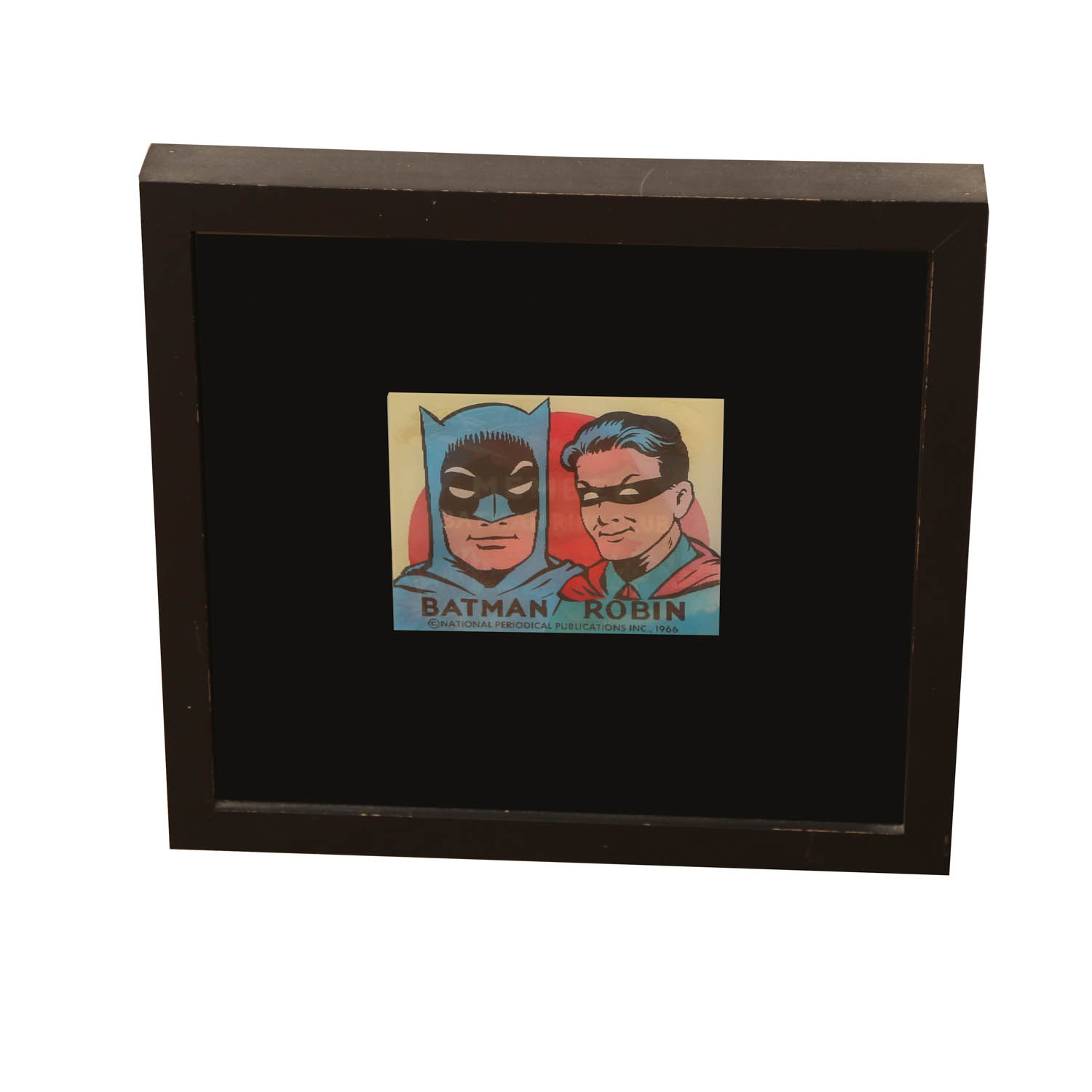 Vari-Vue Batman and Robin Framed Flicker Ring Vending Machine Insert Circa 1966