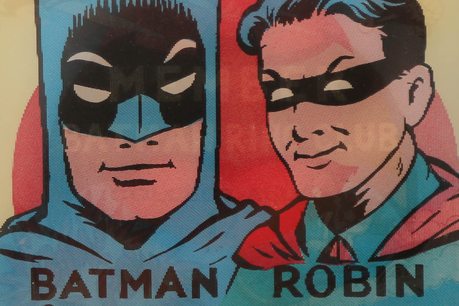 Vari-Vue Batman and Robin Framed Flicker Ring Vending Machine Insert Circa 1966