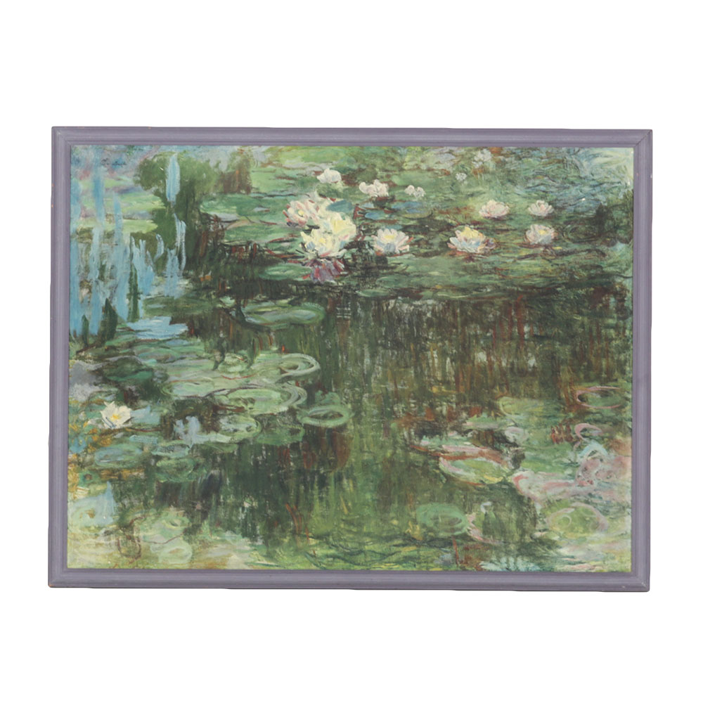 After Claude Monet "White and Purple Water Lilies" Offset Lithograph