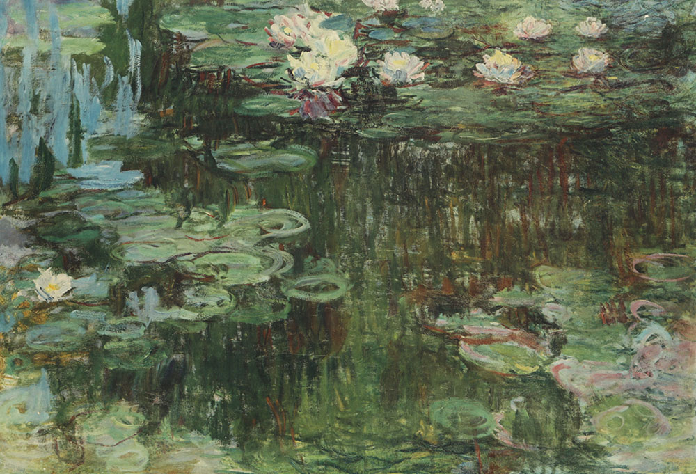 After Claude Monet "White and Purple Water Lilies" Offset Lithograph