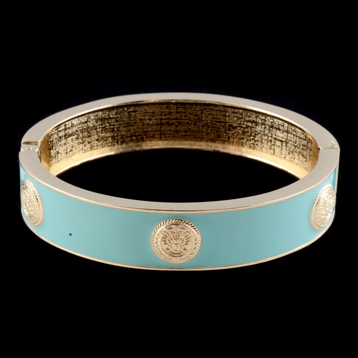 Herme Style Enamel Bangle Bracelet
