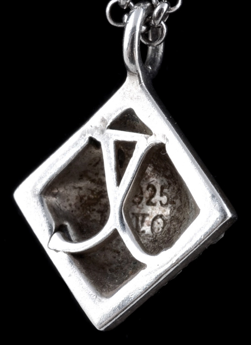 Judith Jack Designer Sterling Silver Pendant With Belcher Chain